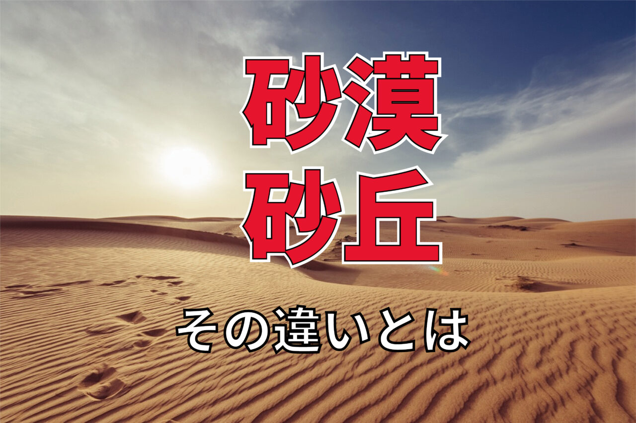 砂丘」と「砂漠」の違いとは？日本にも砂漠はあるの？鳥取砂丘が日本一