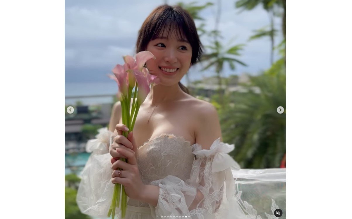 【元・乃木坂46】　高山一実さん　ウエディングドレス姿を公開　「幸せな撮影でした、、、」「Big loveです♡」