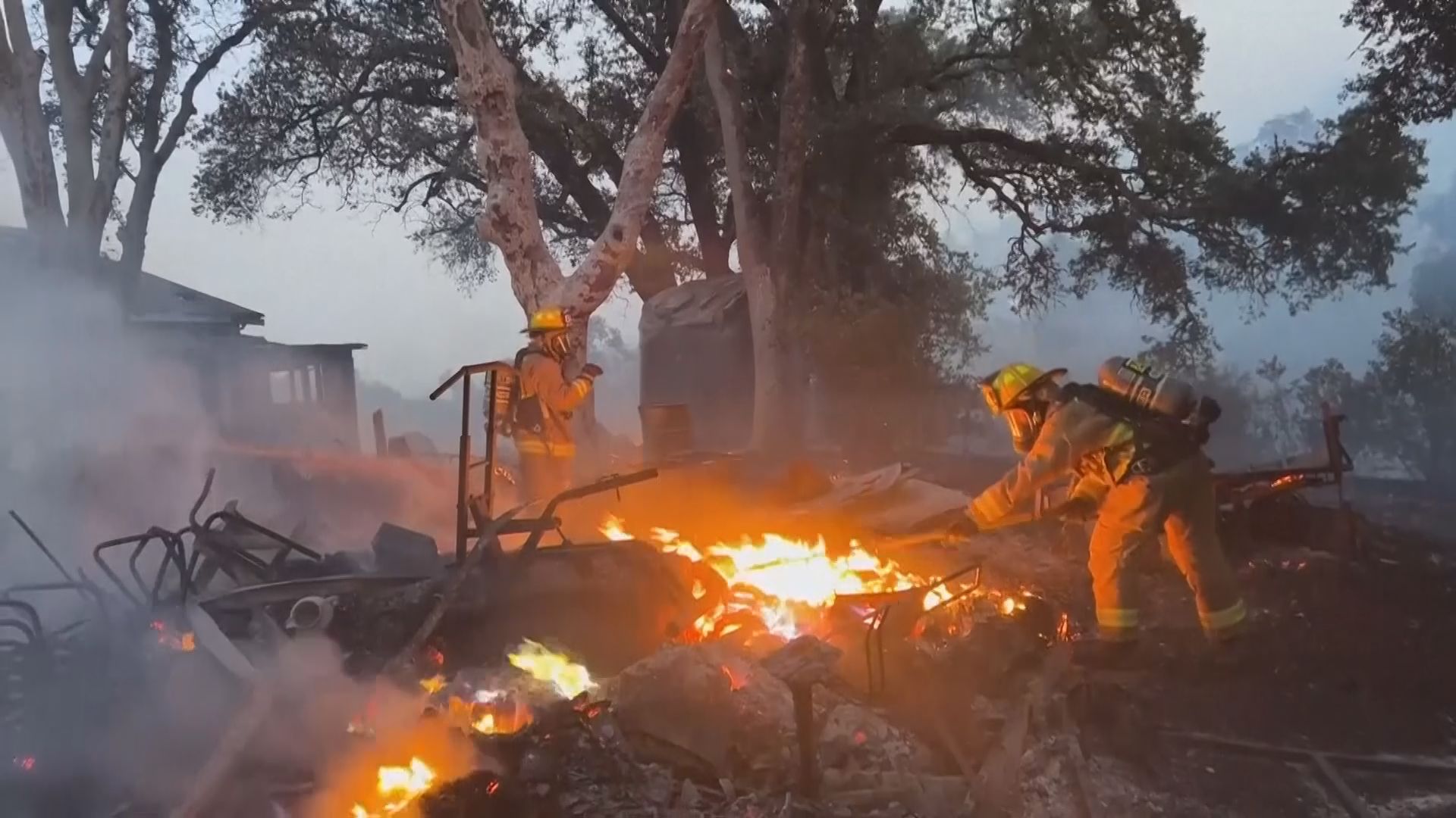 ロサンゼルス郊外で大規模な山火事　消火活動に約1700人を動員　東京・世田谷区の面積に相当するおよそ60平方キロメートルが焼ける
