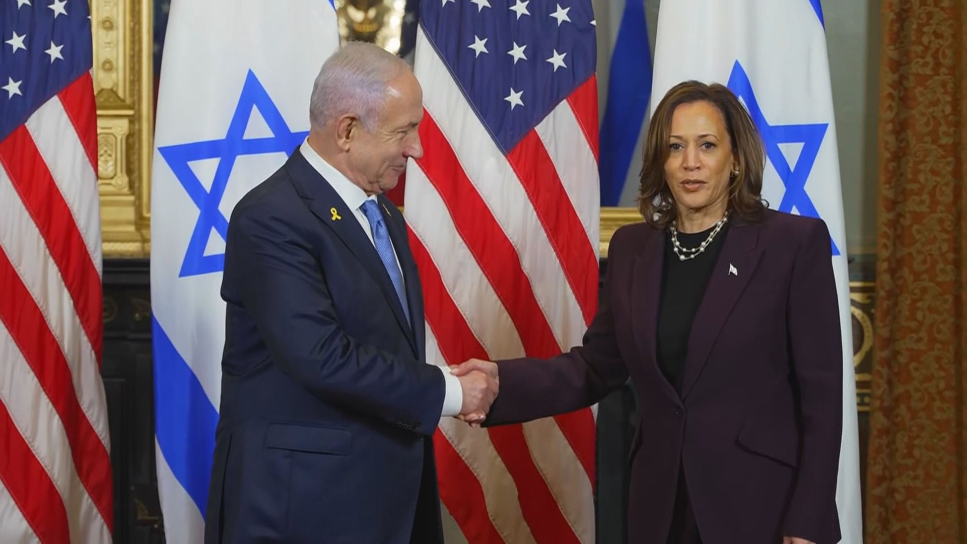 アメリカ・ハリス副大統領、イスラエル・ネタニヤフ首相と会談、パレスチナ自治区ガザの民間人犠牲に「深刻な懸念」伝達