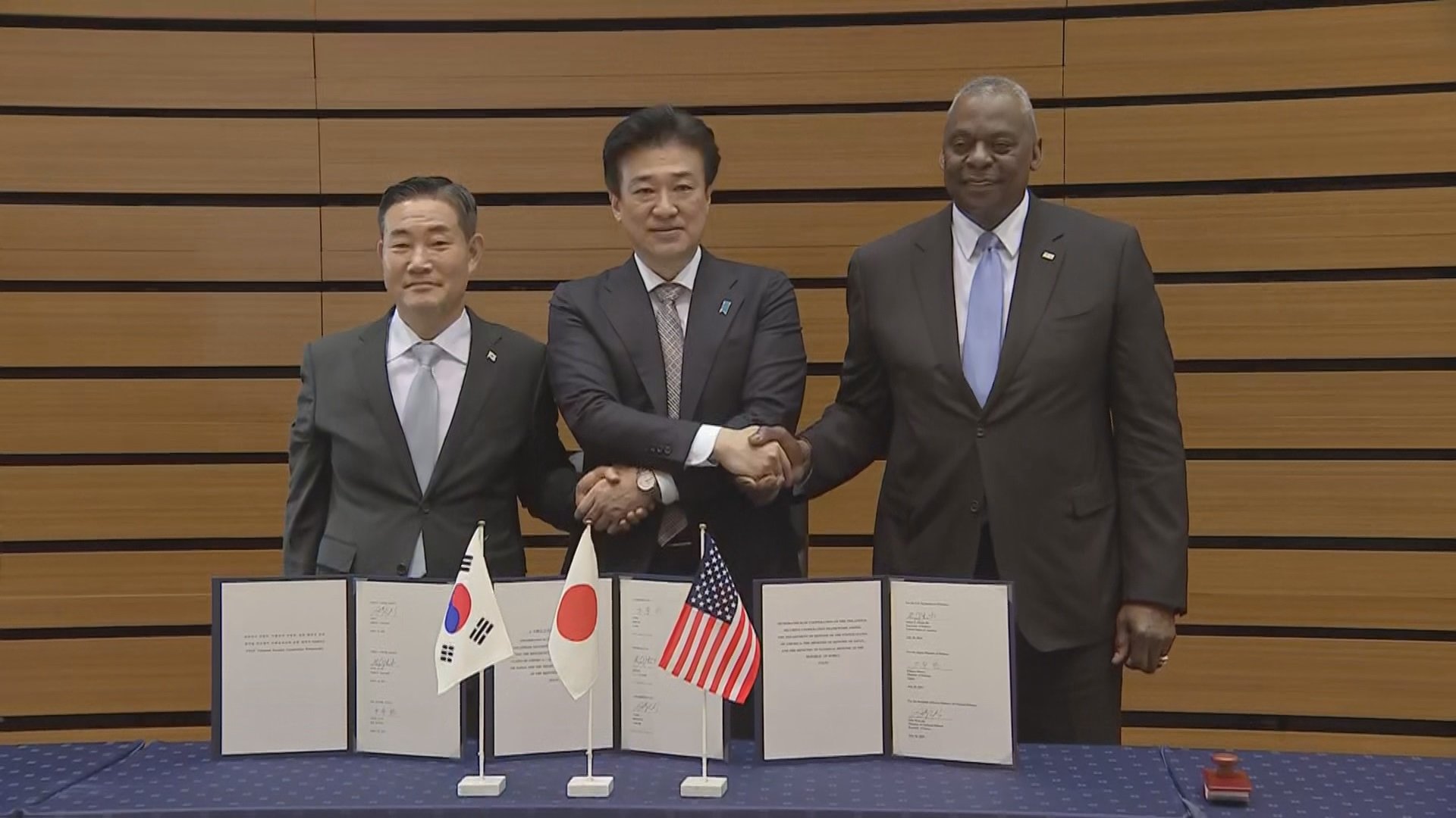 日米韓の安保協力を“制度化” 3か国防衛相が覚書に署名　木原防衛大臣「名実ともに新たな段階」