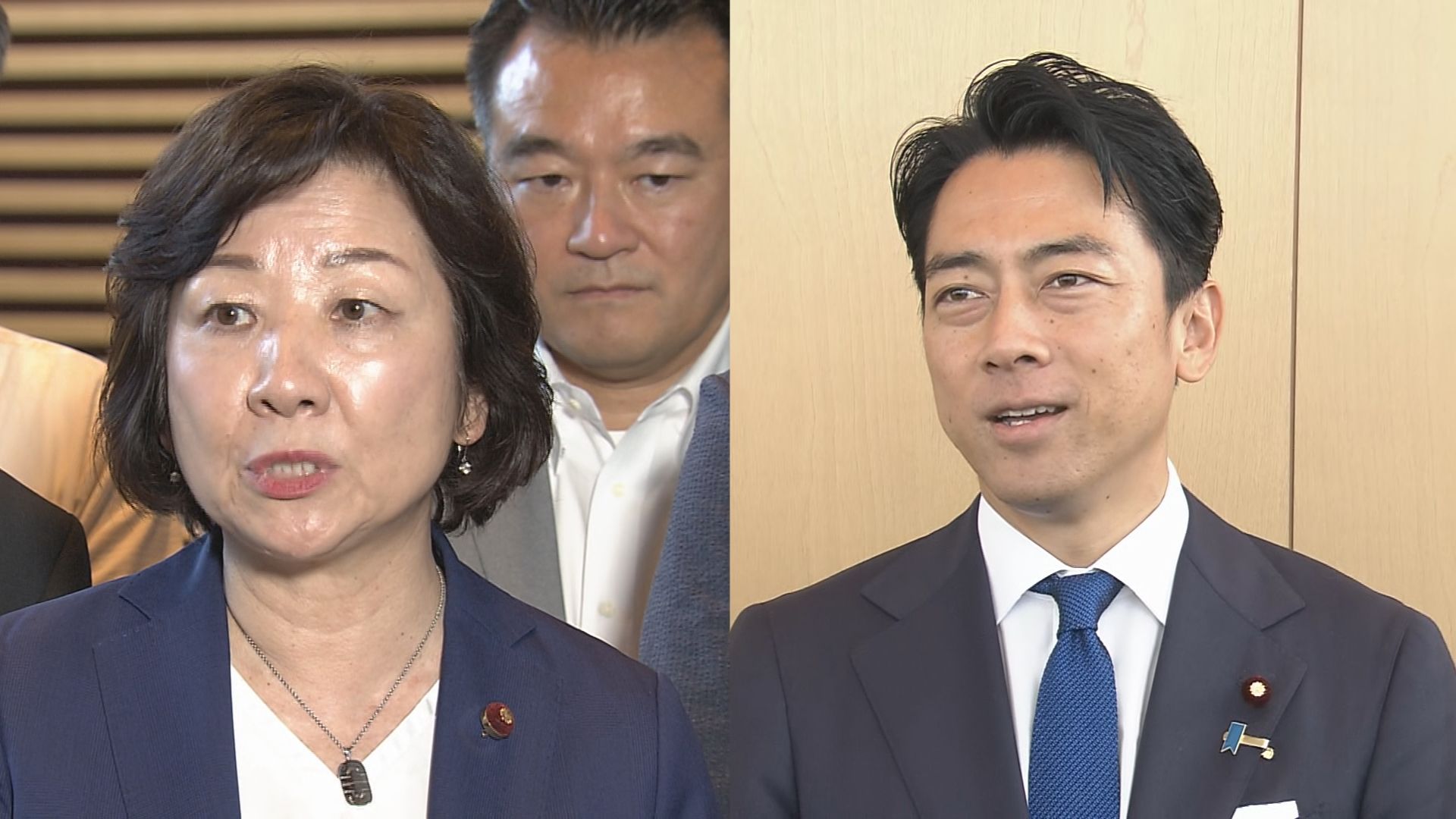 【速報】自民党総裁選　野田聖子元総務大臣が出馬断念し小泉進次郎元環境大臣の推薦人に