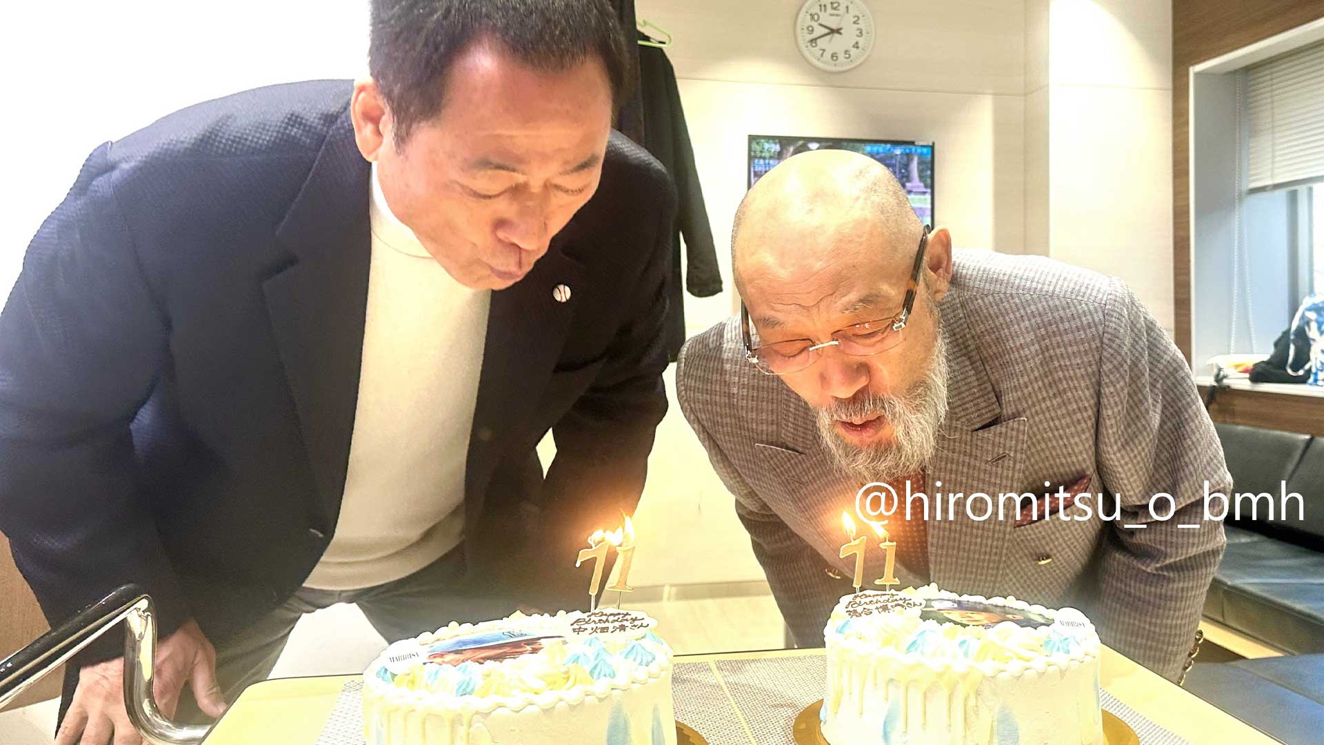 落合博満さん、中畑清さん同学年仲良し”オチナカ”コンビ 71歳合同お誕生日会 落合さんのハプニングに大爆笑