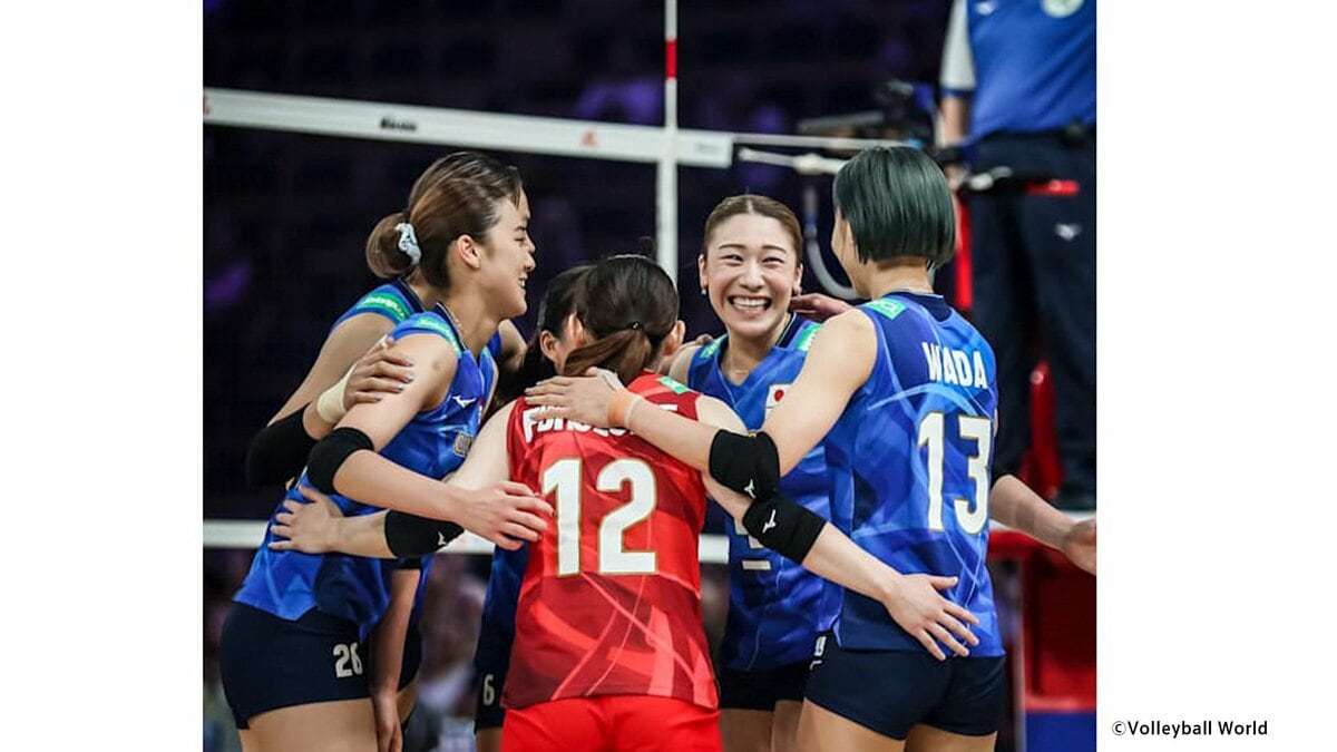 バレー女子日本代表、トルコにフルセットの末勝利!ベスト4進出 石川真佑「セットごとに集中できた」【ネーションズリーグ】