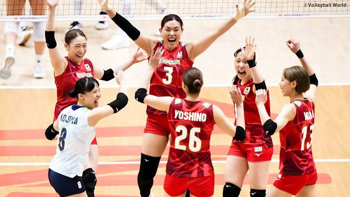 バレー女子日本代表、フランスにストレート勝ち 佐藤淑乃が19得点「いつもより燃えました」【ネーションズリーグ】