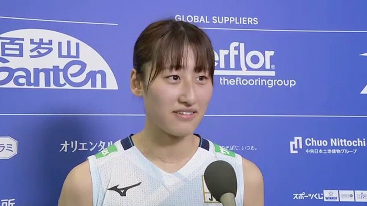 バレー女子日本代表、韓国にストレート勝利　初スタメンの秋本美空「決めてやるぞ！って気持ちで」【選手コメント】