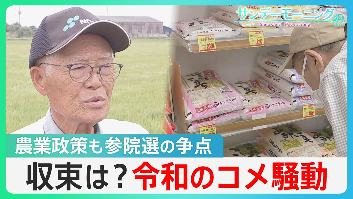 続く“令和のコメ騒動”…参議院選挙は農業政策も争点に 与野党は増産の方針、農家からは不安の声【サンデーモーニング】