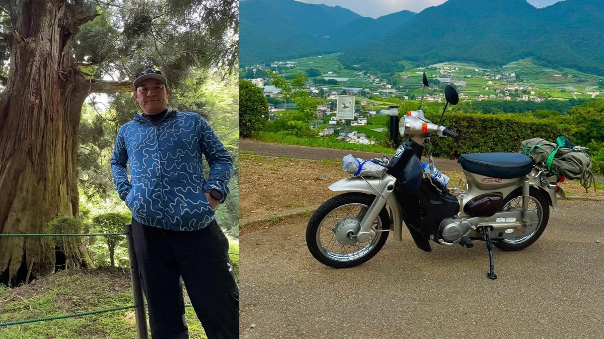 【 ピエール瀧 】愛車バイク “リトルカブ” で “甲州街道をひたすら西へ” 勝沼を訪れ “なんかよかった” フォロワー反応「写真ぜんぶエモい」