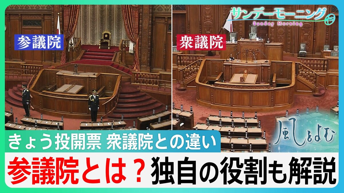そもそも参議院って何？意外と知らない衆議院との違い　きょう投開票日【サンデーモーニング・風をよむ】