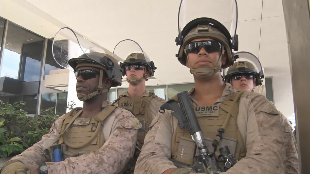 米・ロサンゼルスの抗議デモ 海兵隊700人の撤収を国防総省が発表 米メディア報道