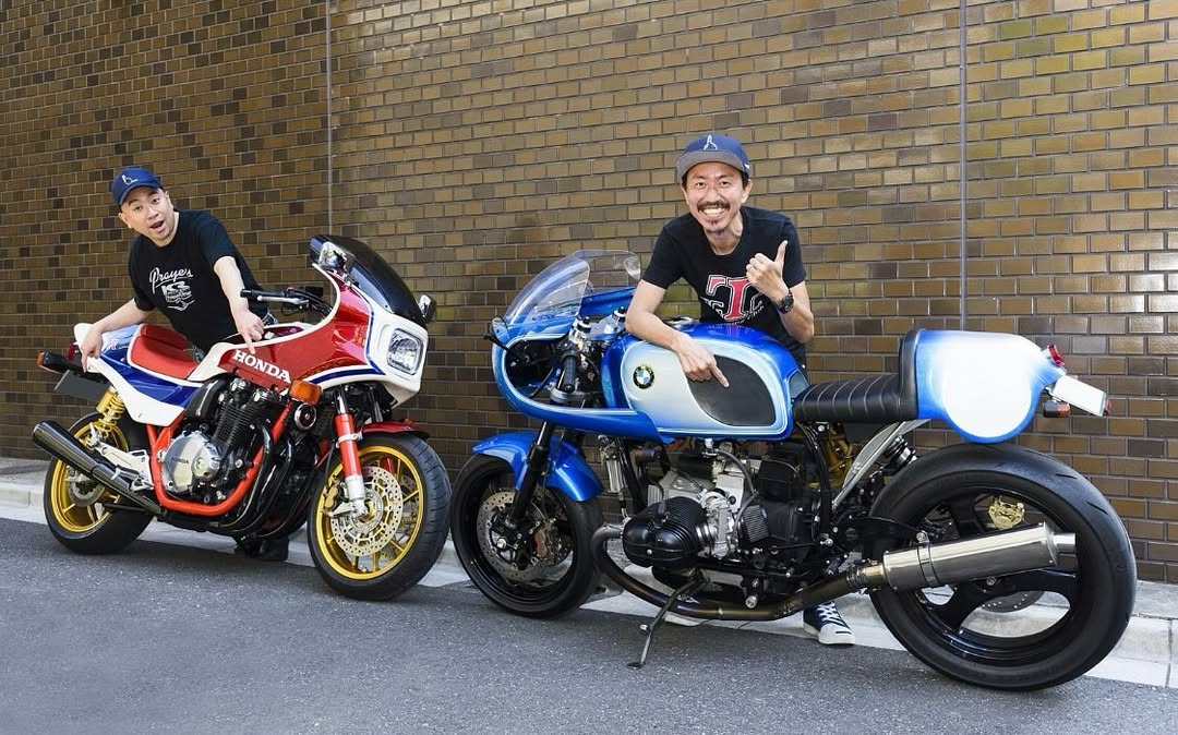 バイク好き芸人 【 ＲＧ ＆ チュート福田 】 「福ちゃんのBMWとRGのCB」　５年前の愛車の写真　「CBまだハーフカウルでした」
