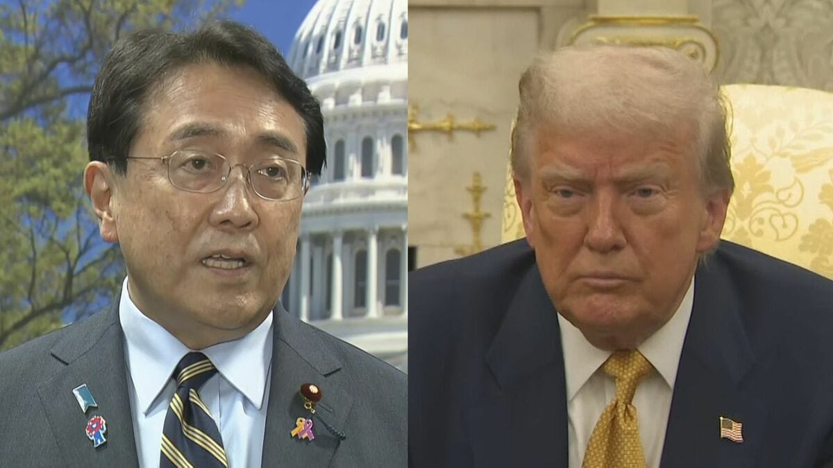 【速報】赤沢大臣がホワイトハウスでトランプ大統領と会談 関税交渉のため訪米中