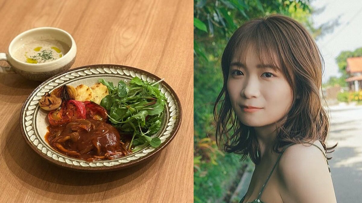 【秋元真夏】「#ご飯も進みました」 食欲そそる“煮込みハンバーグ”と“マッシュルームポタージュ”を披露 「割烹まなつ」シリーズが話題