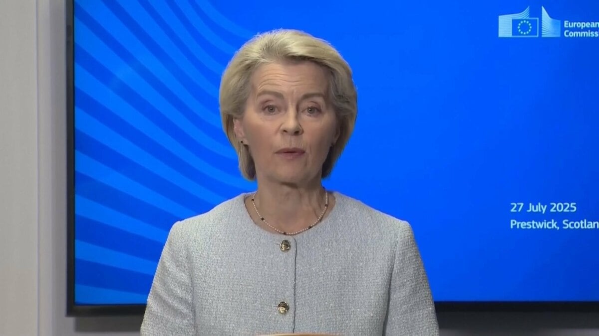 EUフォンデアライエン委員長が「トランプ関税15%」合意を評価「安定と将来を見通すことができる」 報復関税は見送りか