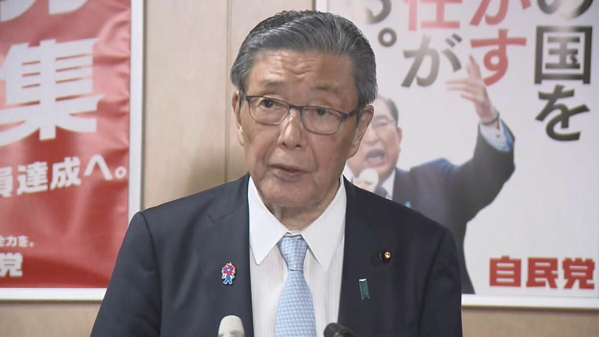 【速報】自民・森山幹事長、両院議員総会開催する方向であす役員会で協議する考えを示す