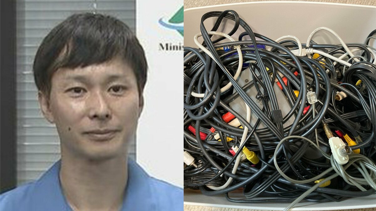 【ごみ清掃芸人】　不要なコードのリサイクルを呼びかけ「実は資源として大活躍します」「量販店、清掃事務所に持っていくと資源として活用されます」【マシンガンズ滝沢】