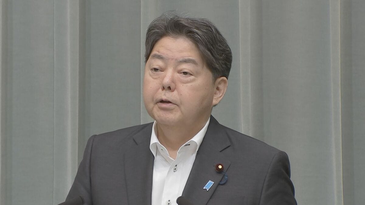日本への相互関税15%のトランプ大統領令署名に林官房長官「措置の詳細を精査する必要がある」