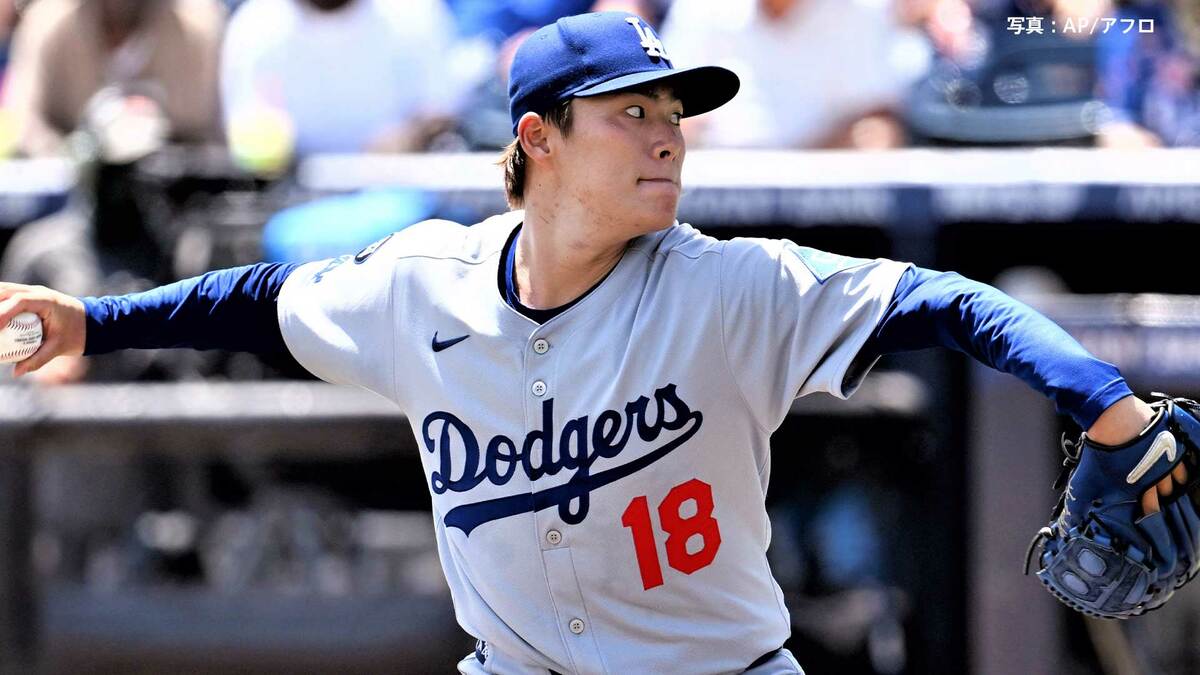 山本由伸 6回途中無失点 10勝目の権利を手に降板、気温36℃の中で熱投 味方のミスを完璧にカバー