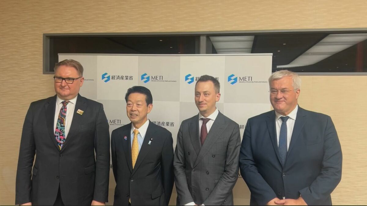 武藤経産大臣「日本の姿勢はこれからも全く変わりはしません」 ウクライナの副首相ら閣僚と会談 復興に向けた共同声明を公開