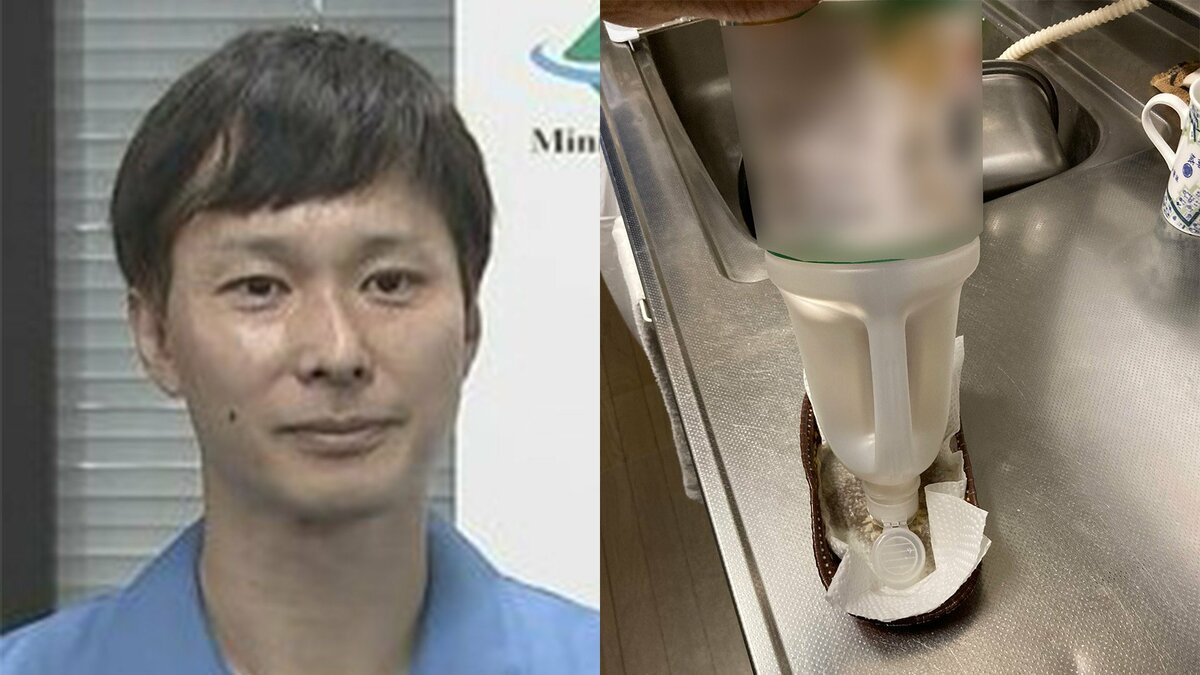 【ごみ清掃芸人】 油の容器 「使い終わった後のキッチンペーパーを敷いて、容器を一晩、ひっくり返せば、排水管を汚さずに資源にできます!」 【マシンガンズ滝沢】