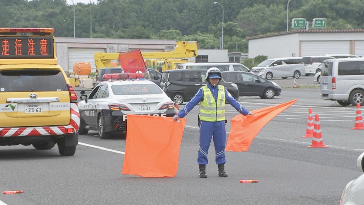 NEXCO東日本と栃木県警が高速道路の逆走車を想定し合同訓練実施 今年4月には逆走車による死亡事故