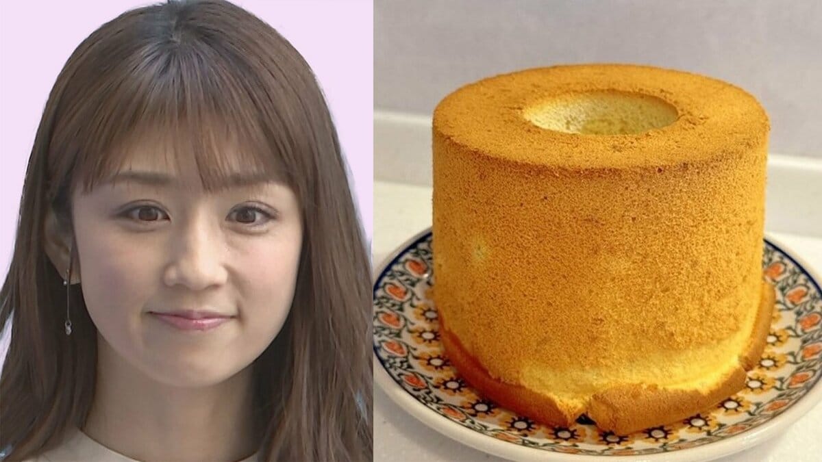 【 小倉優子 】 「ふわふわに焼けました」「久しぶりに作れて嬉しかったぁ!」久々のお菓子作りに満足 夏休み初の手作りバナナシフォンケーキを披露