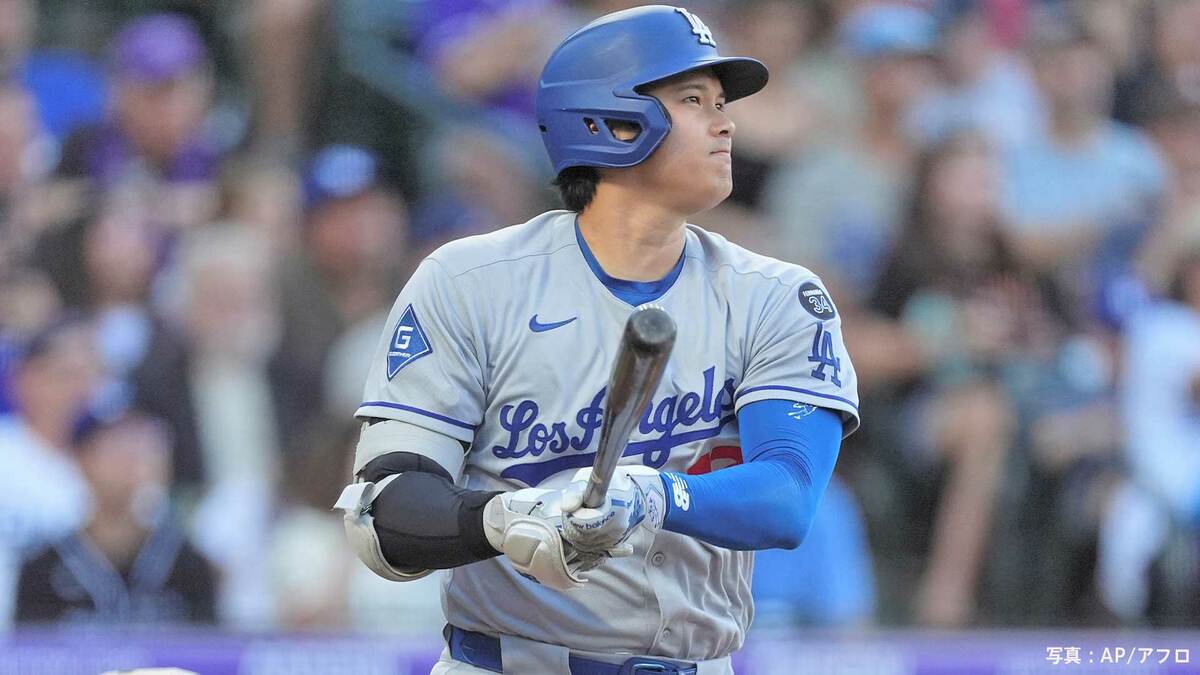 大谷翔平 6戦ぶり44号&2打点、ド軍11得点で快勝!リーグ首位タイで激しいHR王争い、明日は今季10度目二刀流へ
