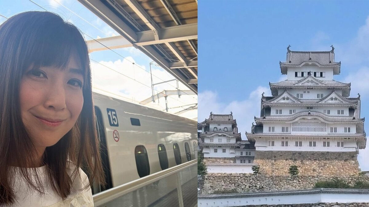 【 根本美緒 】　世界遺産・姫路城を家族で満喫　息子の「にの門とかはの門が目的」発言に思わず「ふーん」