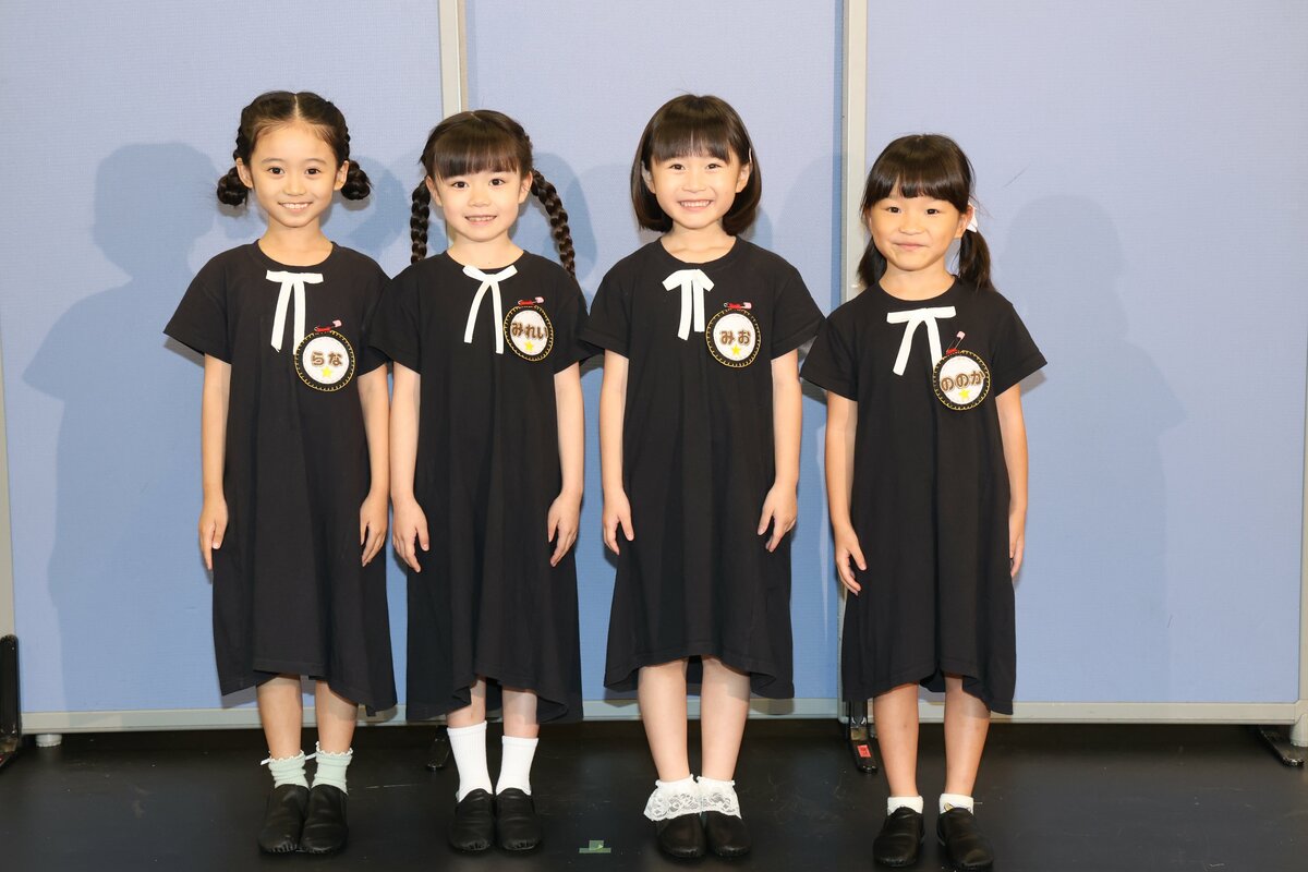 【 SPY×FAMILY 】　アーニャ役４名　公開稽古終えミニ会見　「緊張しませんでした！」　難しい質問に泉谷星奈が大人顔負けの回答