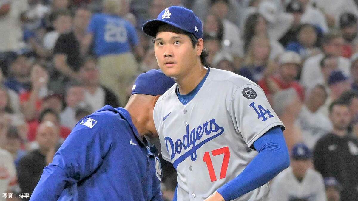 大谷翔平、4回途中70球で降板...“緊急二刀流”も全力投球の無失点、無死三塁から160キロ台連発で2者連続K