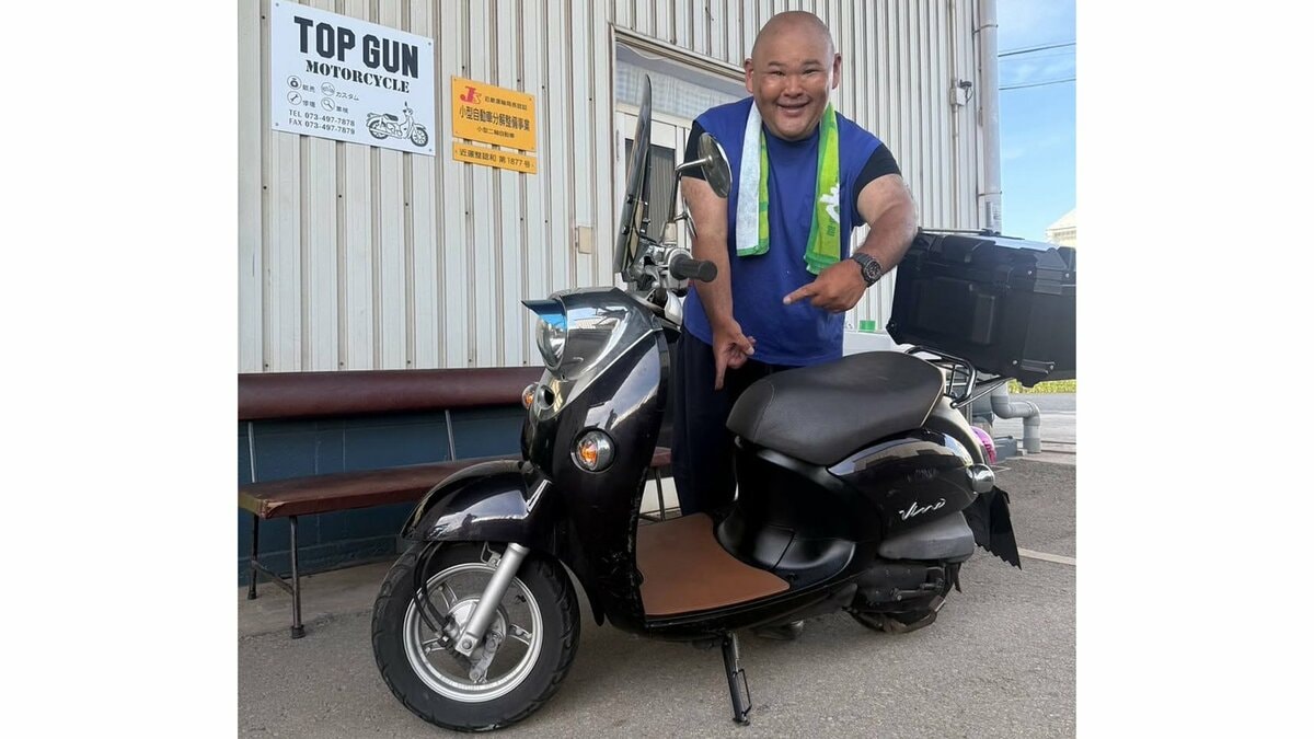 【 安田大サーカス・HIRO 】　愛車ビーノを手作業で塗装リニューアル　「準備に時間は掛かったが良い感じだ」