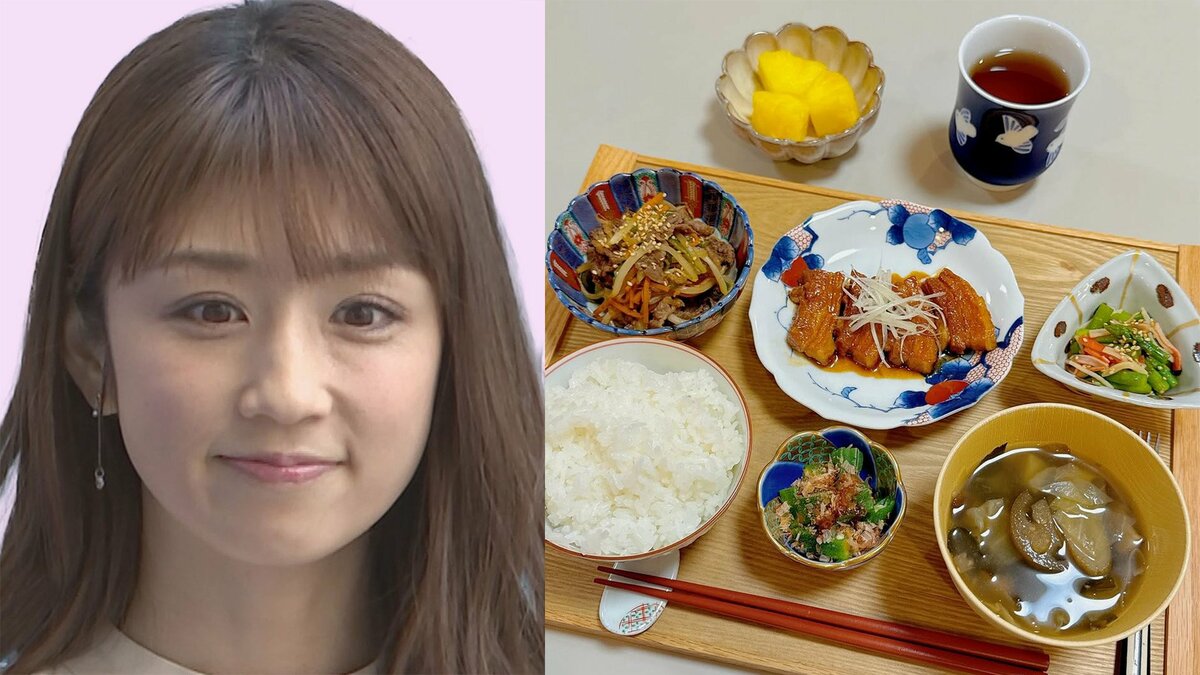 【 小倉優子 】 「フライパンで作りましたが、柔らかくて美味しかったです」　煮豚とプルコギ ＆ カラフル副菜を披露