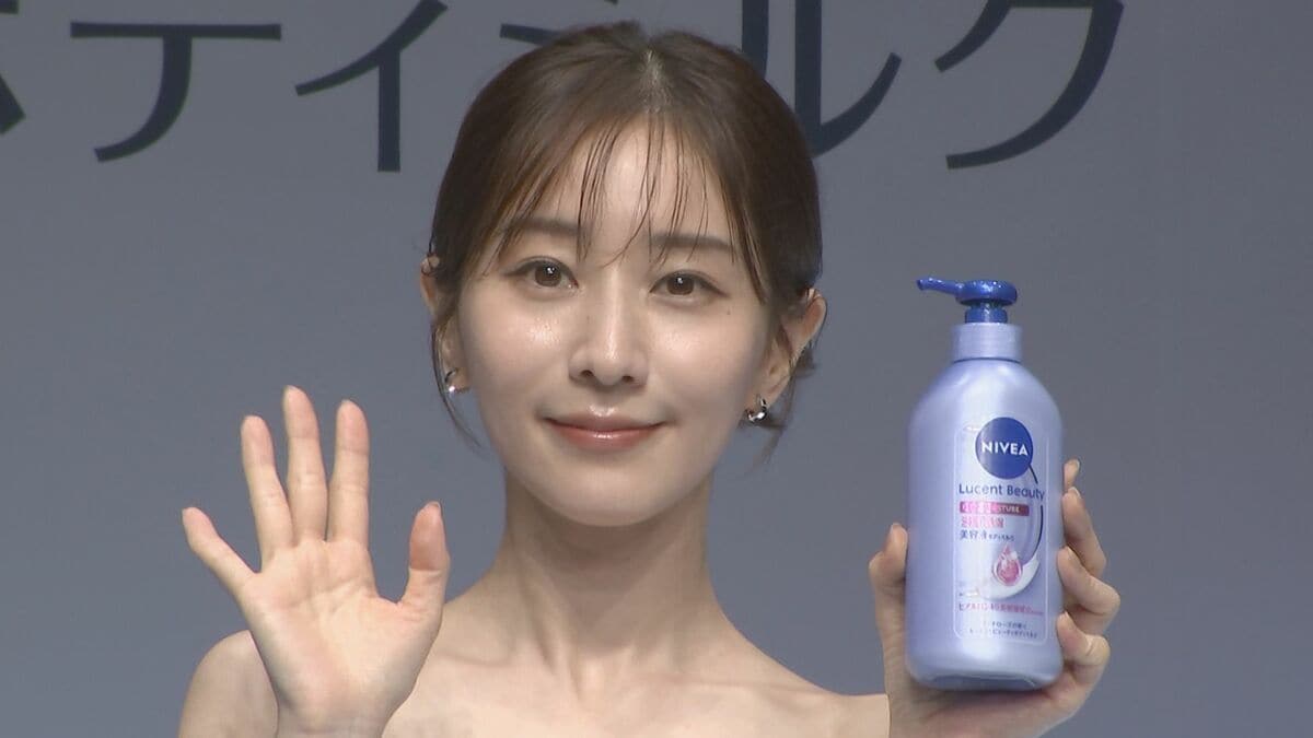 【田中みな実】美デコルテに自身出演のCMを投影 前代未聞の試みに「けっこう大変」肌ケアは「毎日の積み重ね」