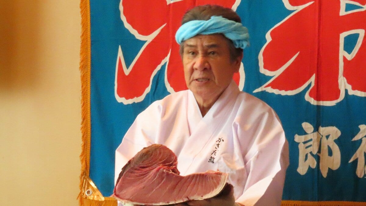 【 鳥羽一郎 】102キロの本マグロを解体 おすすめの食べ方は「塩」漁船員時代を振り返り「マイナス60度が辛かった」