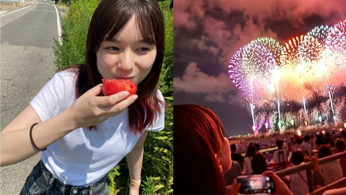 【 芳根京子 】「夏の思い出」長岡花火で号泣　そしてトマト・青空・おかき