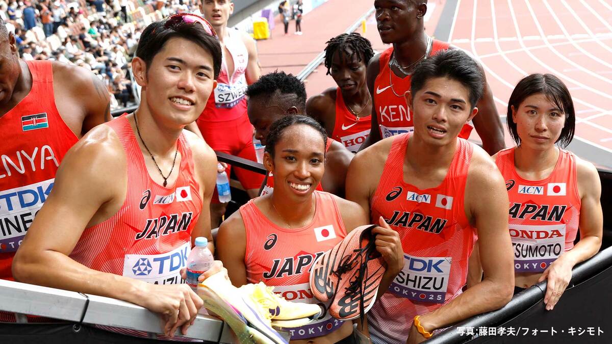 混合4×400mリレー、初の決勝に挑むメンバー発表！1走吉津、2走井戸、3走今泉、4走松本、予選から1走と3走を入れ替え【世界陸上】
