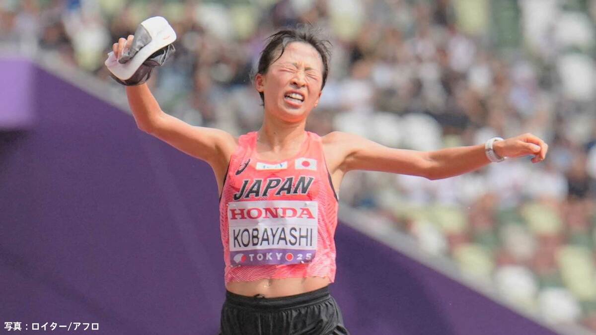 小林香菜が涙の7位、河野監督「“サークルから世界へ”はここで卒業」異色ランナーの愛弟子称える「本当によくやった ！ 」