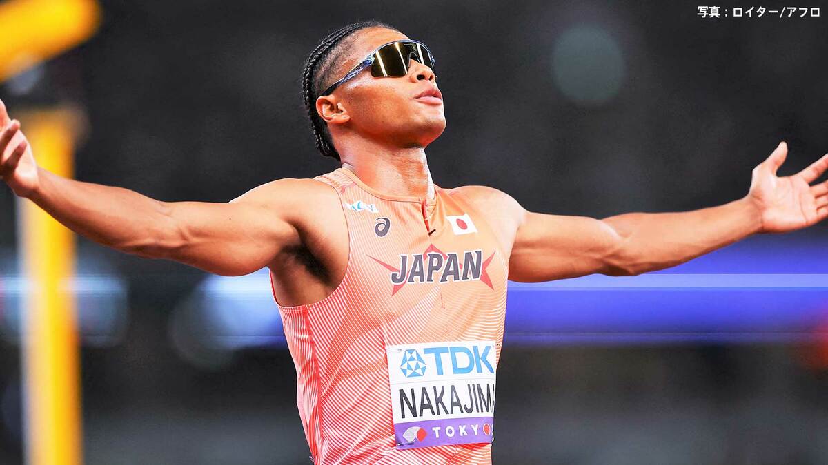男子400m、中島佑気ジョセフが日本新で準決勝進出！佐藤拳の記録を0秒33更新、国立大歓声「会場の雰囲気が一役、二役買った」【世界陸上】