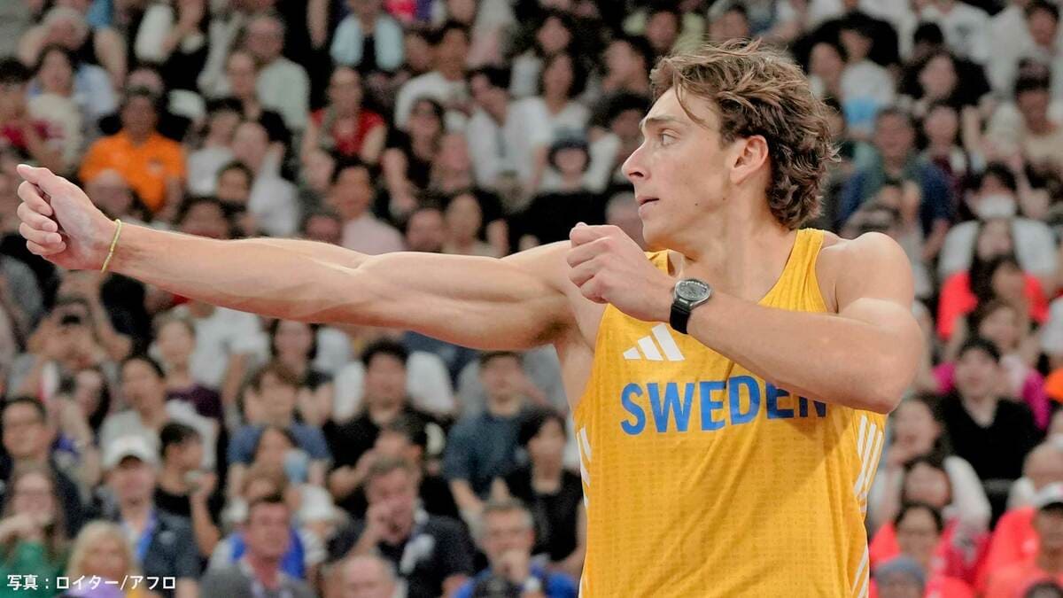 “野球好き”のデュプランティス、世界新達成前に“物まね”で観客沸かす「イチローさんのポーズしたんだよ！見てた？」