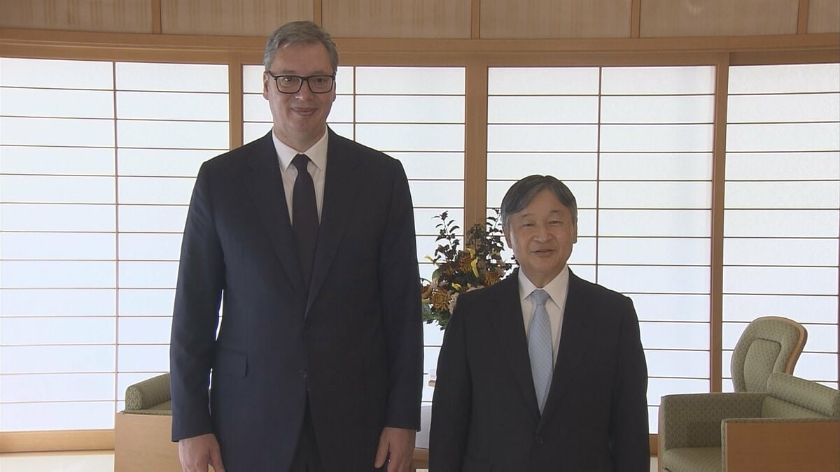 天皇陛下　来日中のセルビア大統領と皇居・御所で懇談　陛下からストイコビッチ氏についての発言も