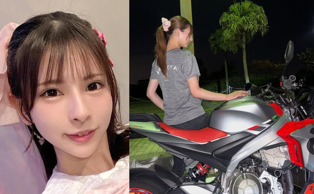 【 葉月美優 】　バイクで夜のツーリングを満喫　「夜は夜の良さがあるよねっ♡」　【 アプリリア・Tuono 660 Factory 】で出動