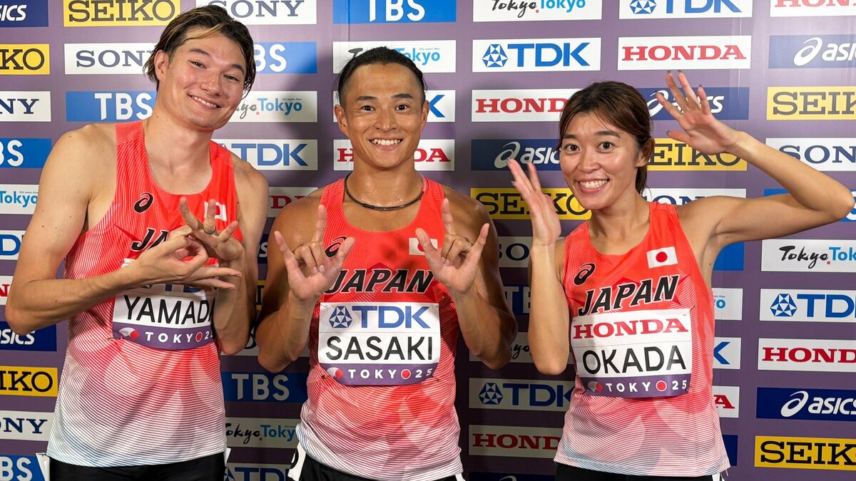 【東京世界陸上】デフアスリート15人が国立の大観衆のなかエキシビションレース 岡田海緒「次は自分たちの番」