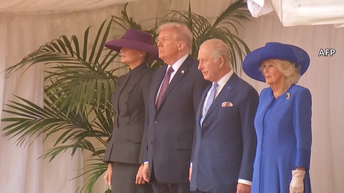 トランプ氏 2度目の国賓訪英　チャールズ国王主催の晩さん会出席 「へつらうのやめるべき」市民らの抗議デモ 最大5000人参加