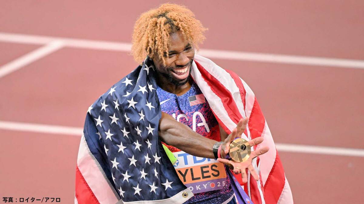 200m4連覇のライルズに織田裕二さん「さすがです。ここは勝たなきゃね」4継は日本に期待「ノア、ごめんなさい。金はうちが取るかも」