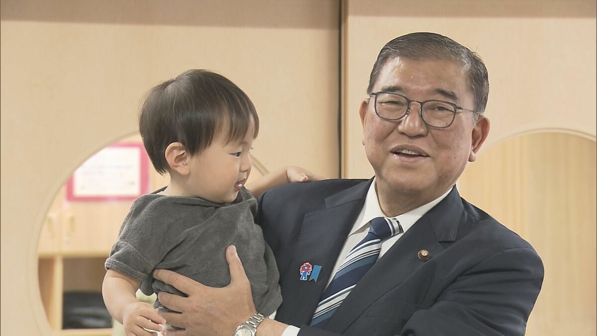 石破総理が保育施設視察　こども食堂への政府備蓄米の無料交付手続き簡素化を表明