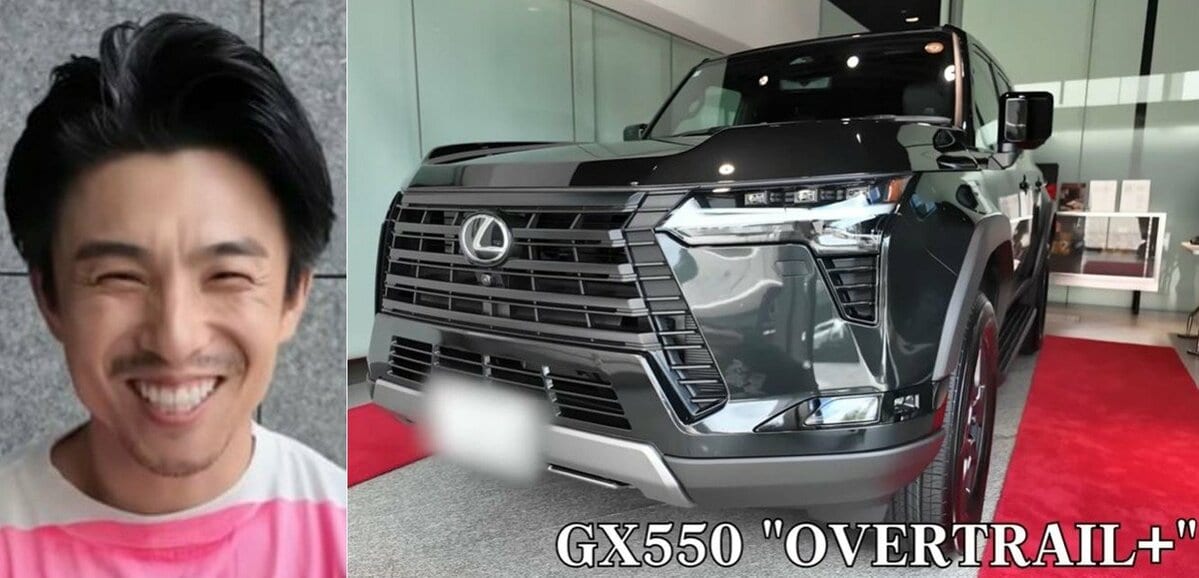 【 中尾明慶 】　新しい愛車は1000万円超　「人生1回だからさ」「高級感が半端ないね」　「LEXUS GX550 “OVERTRAIL+”」にご満悦