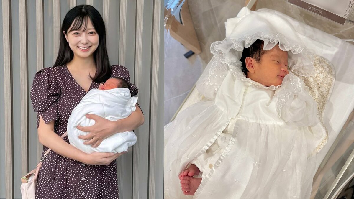 【 吉田悠希 】「家族4人の生活が始まりました」第二子女児出産と退院を報告「セレモニードレスがまだぶかぶか」