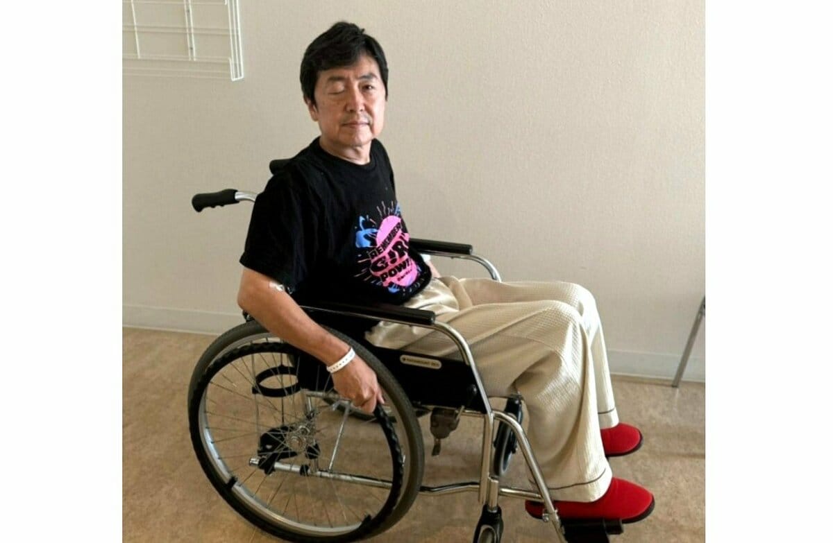 【 笠井信輔 】　車椅子生活から歩行訓練へ　「リハビリって体だけじゃなく、心のリハビリなんですよね」　帯状疱疹入院中