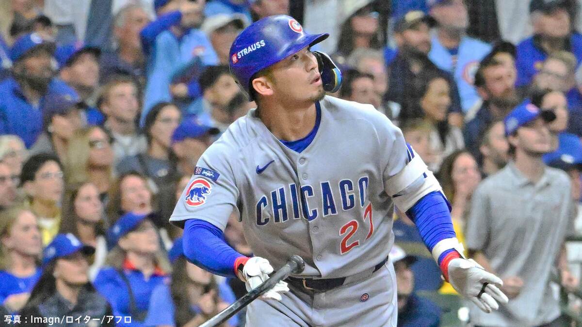 鈴木誠也、大一番で163㎞速球撃ちの同点弾!今プレーオフ3号、ブルペンでは今永昇太も待機、勝てばリーグ優勝決定Sへ