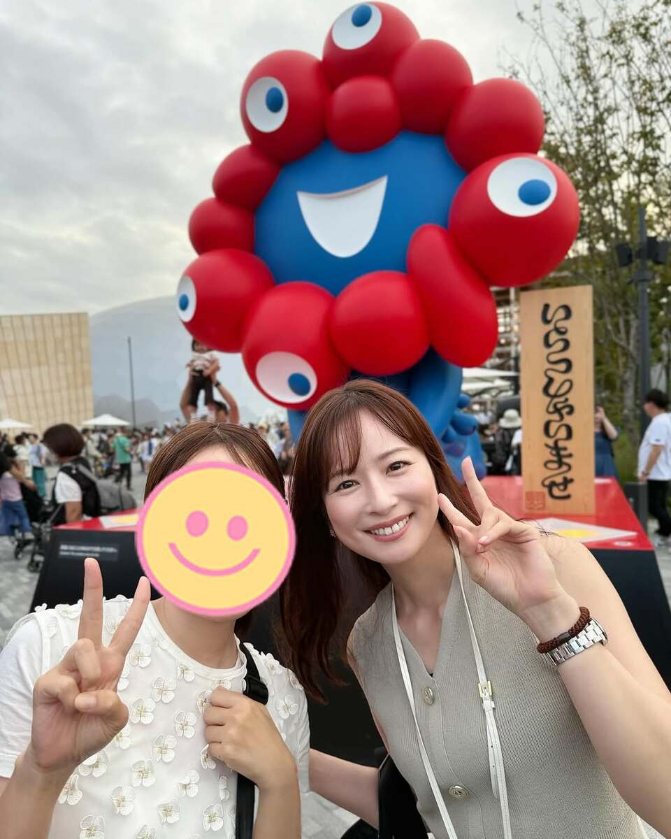 【 皆藤愛子 】　大阪・関西万博を堪能　「終わってしまうの寂しすぎて泣きそうです」「ミャクミャク大好き　ありがとう！！！」